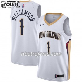 Barn New Orleans Pelicans Tröja Zion Williamson 1 2019-20 Nike Association Edition Swingman